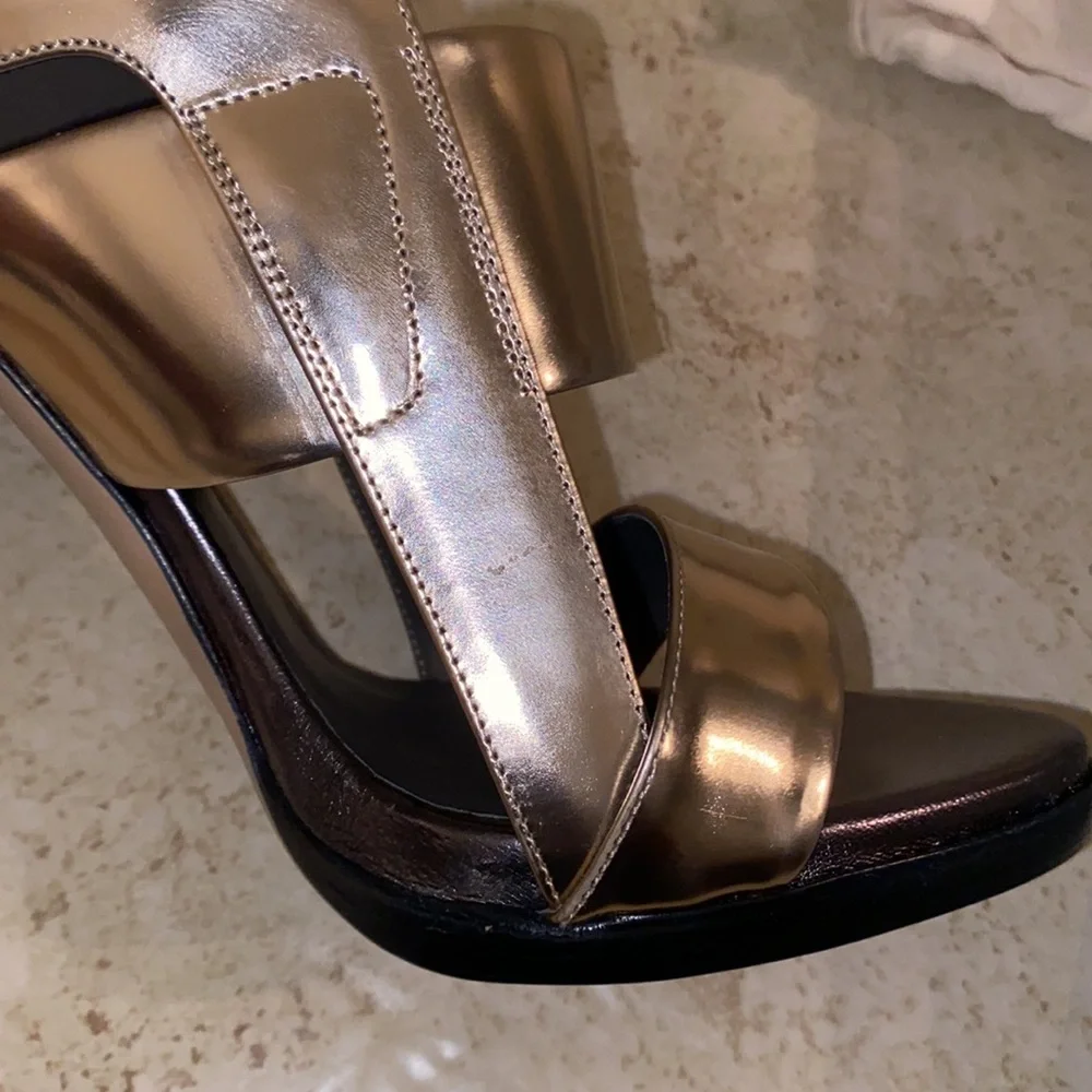 Reed Krakoff Rose Gold Heels size 10.5 NIB - Picture 8 of 10